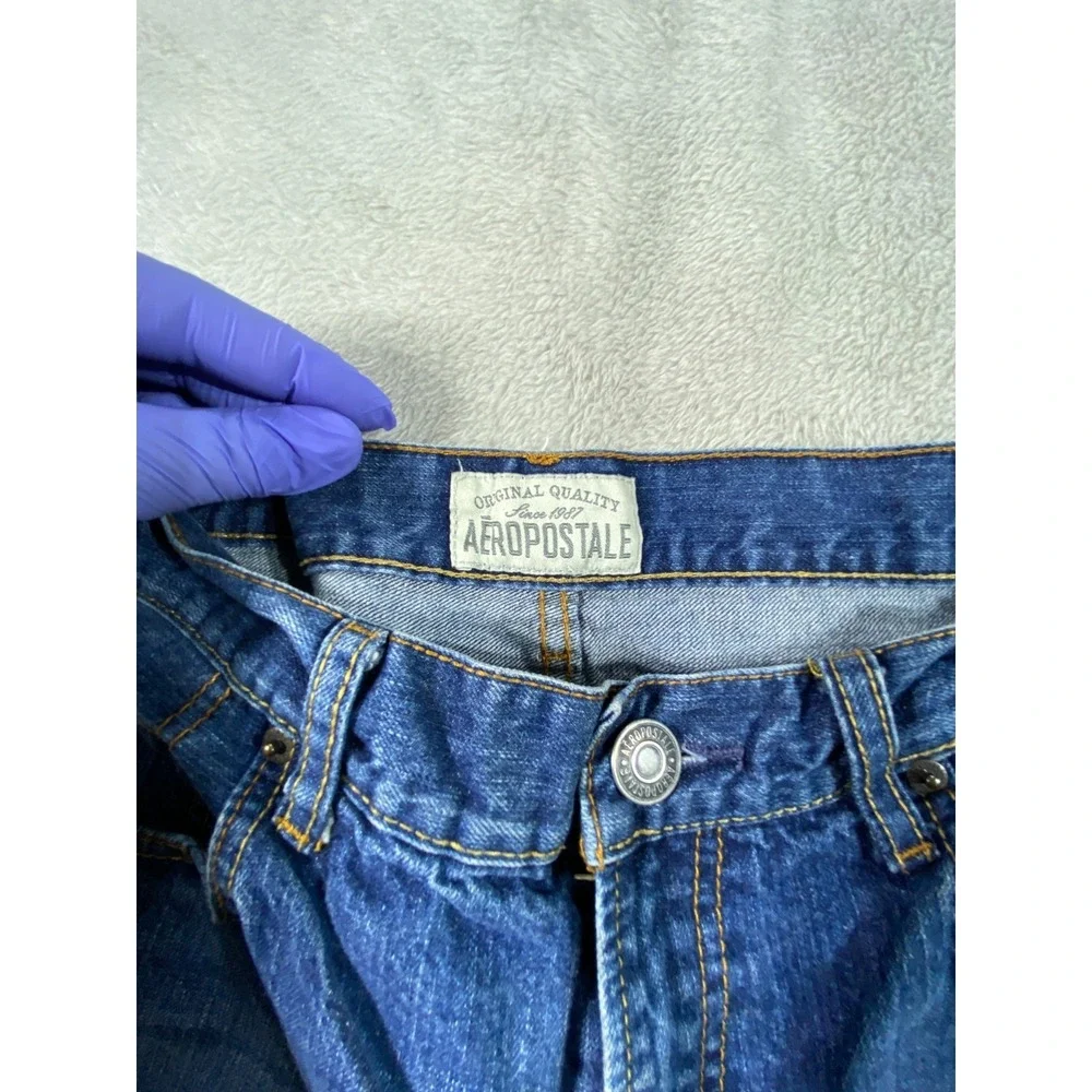 Aeropostale Jeans Driggs Bootcut Jeans Fits‎ 32x30 Blue Denim Cotton Slim Fit